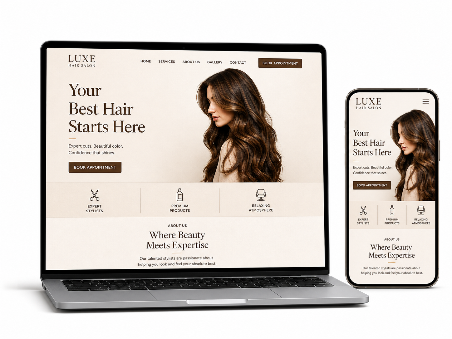 Web publicada y visible en el móvil